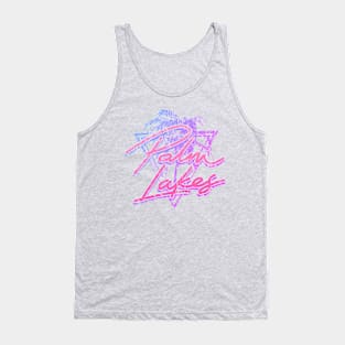 Palm Lakes Logo. Distressed Look. Tank Top